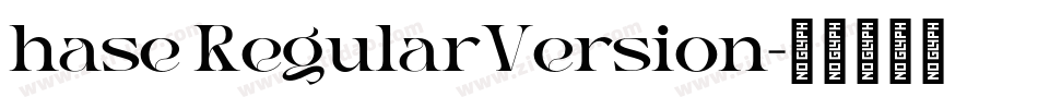 hase RegularVersion字体转换